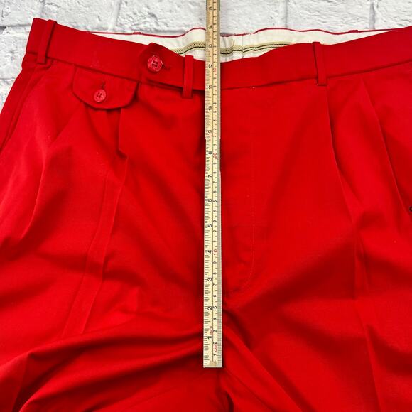 LA MODE Vintage Pleated Golf Pants Men's Size 40 Red Chicago Blackhawks - Picture 9 of 11